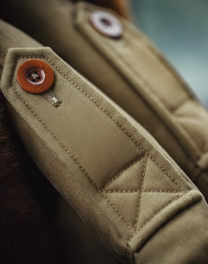 American Retro B10 Bomber Cotton Fur Collar Flight Men's Jacket - Harmony Gallery
