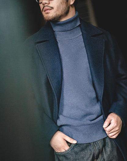 American Casual Workwear Turtleneck Warm Bottoming Men's Sweater - Harmony Gallery