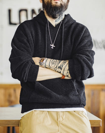 American Casual Double-Sided Imitation Mink Fleece Warm Men's Sweater - Harmony Gallery