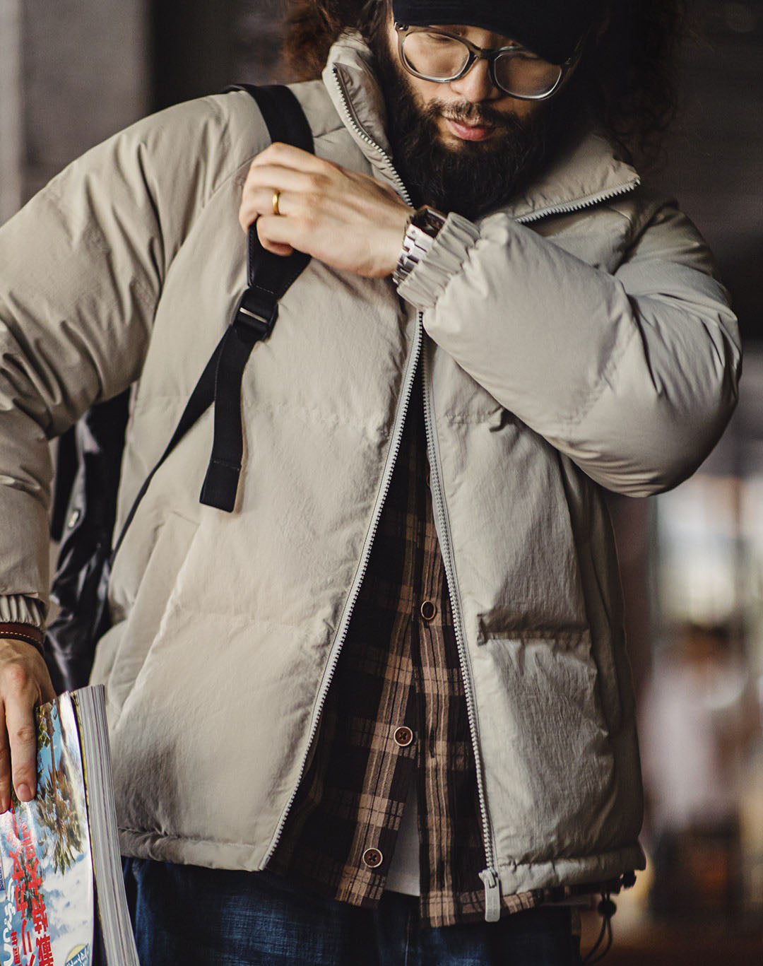 American Hoodless Waterproof 90 White Duck Down Warm Men's Jacket - Harmony Gallery