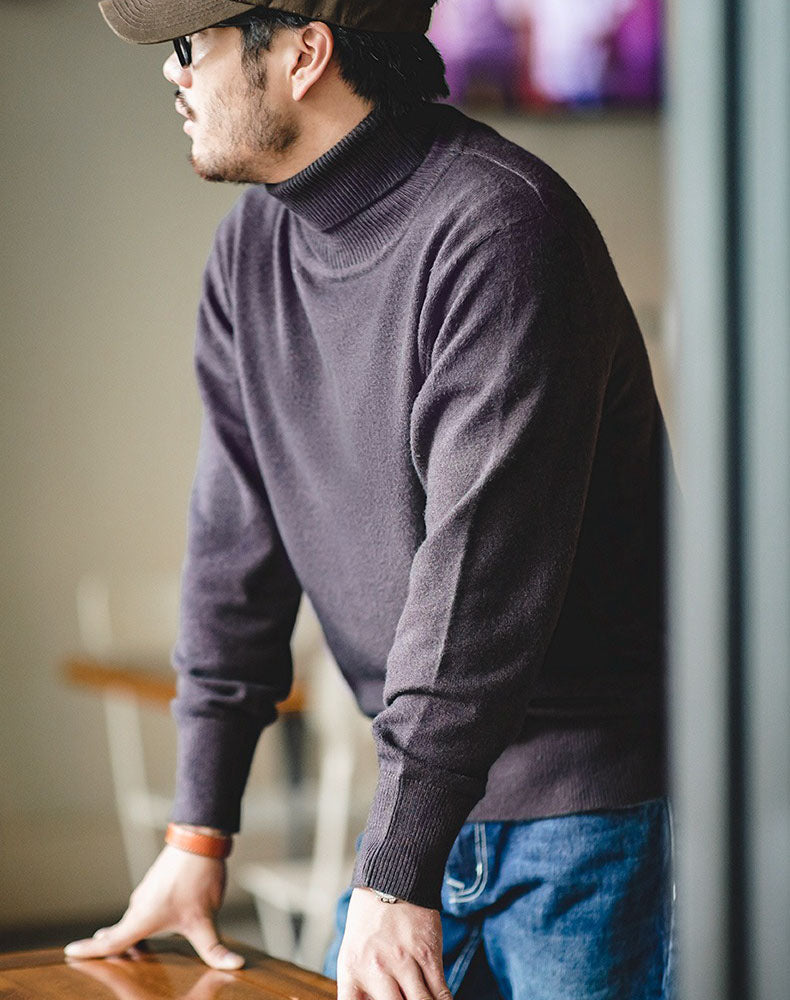 American Casual Workwear Turtleneck Warm Bottoming Men's Sweater - Harmony Gallery