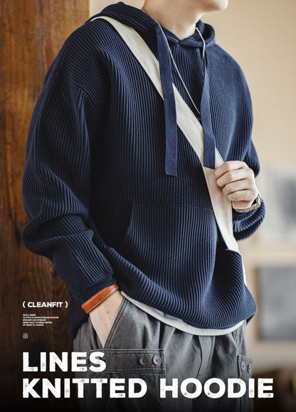 American Workwear Clean Fit Knitted Pit Strip Men's Sweater - Harmony Gallery
