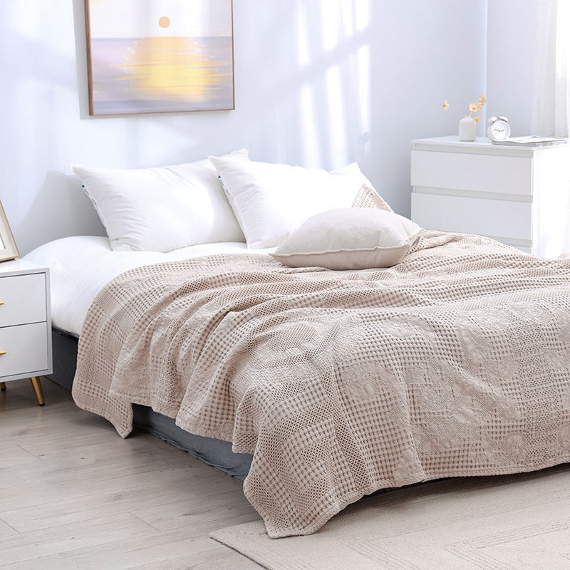 Waffle Summer Cotton Siesta Air Conditioning Coverlet - Harmony Gallery