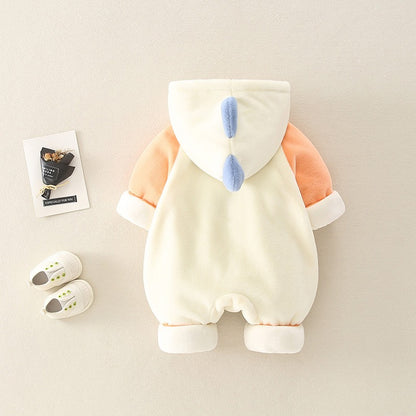 Newborn Velvet Autumn and Winter Baby Boy's Romper - Harmony Gallery