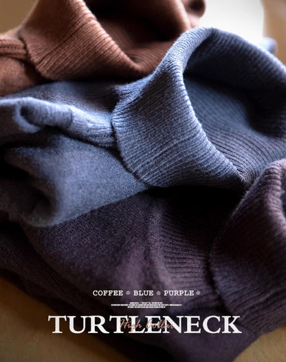 American Casual Workwear Turtleneck Warm Bottoming Men's Sweater - Harmony Gallery