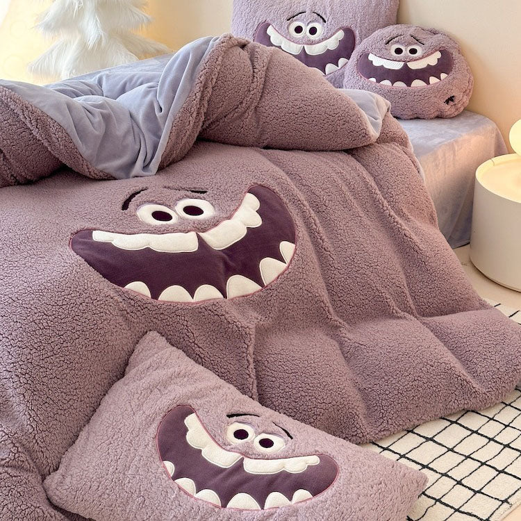 Disney Monsters University Thickened Warm Four-Piece Bed Set - Harmony Gallery