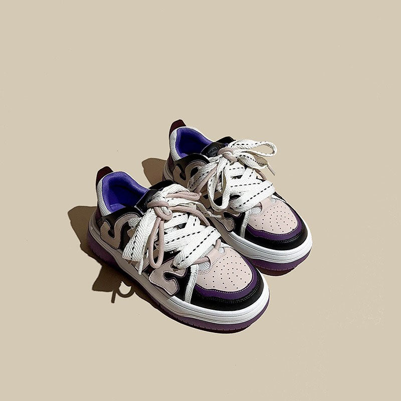 American Retro Skateboard Genuine Leather Women's Shoes - Harmony Gallery