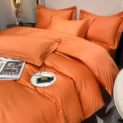 Light luxury Hotel Simple Double-Ply Pure Cotton Four-Piece Bed Set - Harmony Gallery