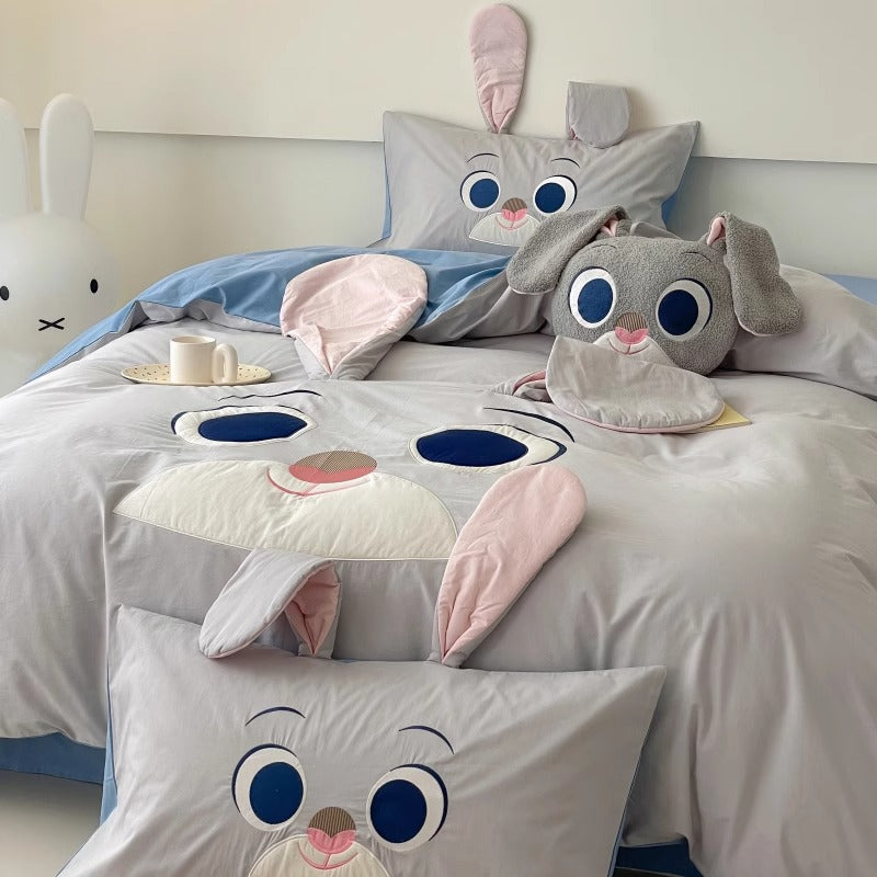 Disney Zootopia Judy Rabbit Washed Cotton Four-Piece Bed Set - Harmony Gallery