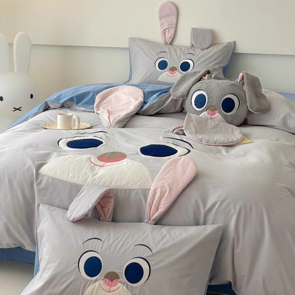 Disney Zootopia Judy Rabbit Washed Cotton Four-Piece Bed Set - Harmony Gallery