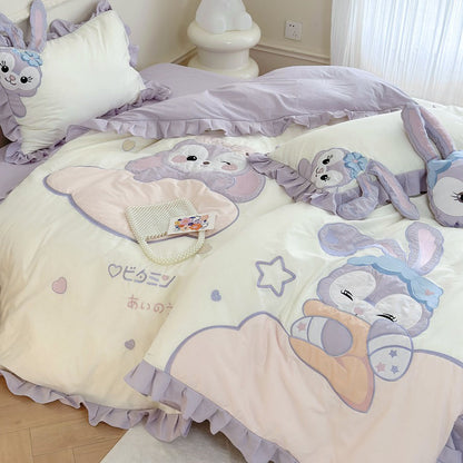 Disney Star Rabbit Four-piece Pure Cotton Cute Cartoon Bed Set - Harmony Gallery