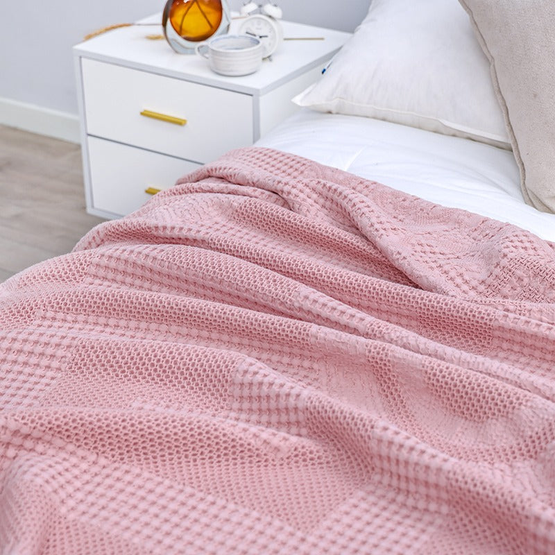 Waffle Summer Cotton Siesta Air Conditioning Coverlet - Harmony Gallery