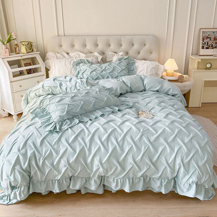 Nordic Light Luxury Princess Pure Cotton Celebrity Four-Piece Bed Set - Harmony Gallery