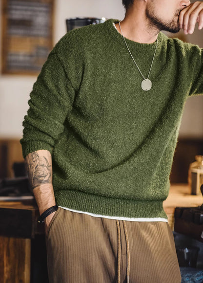 American Retro Three-Dimensional Circle Yarn Warm Men's Sweater - Harmony Gallery