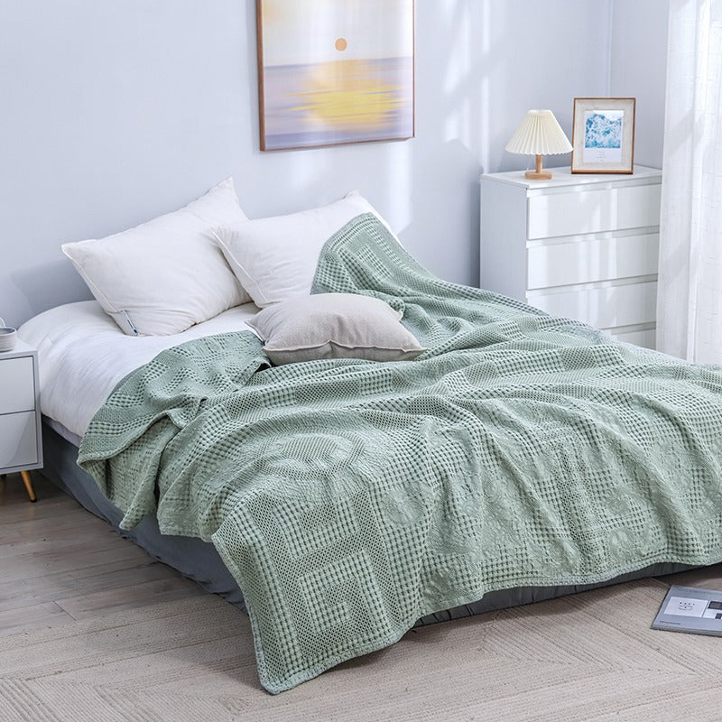 Waffle Summer Cotton Siesta Air Conditioning Coverlet - Harmony Gallery
