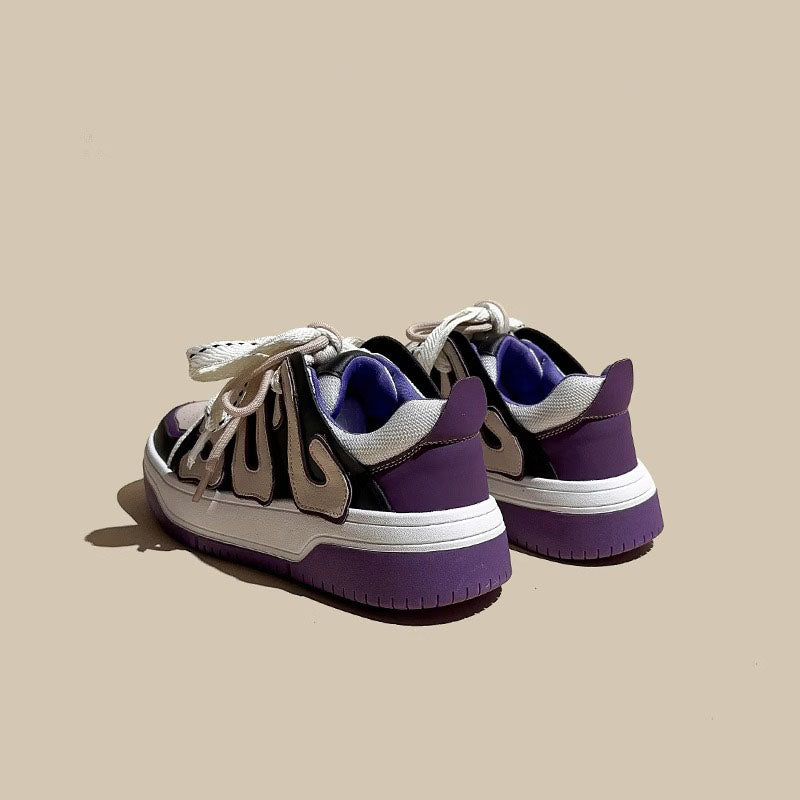 American Retro Skateboard Genuine Leather Women's Shoes - Harmony Gallery