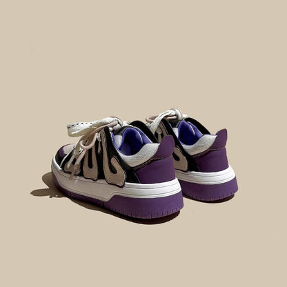 American Retro Skateboard Genuine Leather Women's Shoes - Harmony Gallery