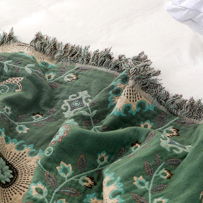 Pure Cotton Summer Air-Conditioning Floral Coverlet - Harmony Gallery
