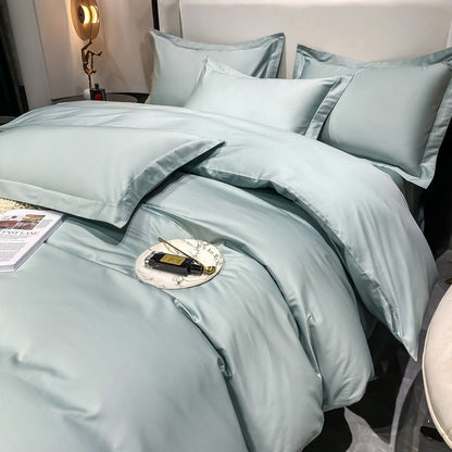 Light luxury Hotel Simple Double-Ply Pure Cotton Four-Piece Bed Set - Harmony Gallery