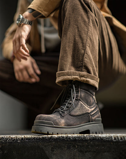 American Retro Classic Work Winter Square Toe Men's Work Boot - Harmony Gallery