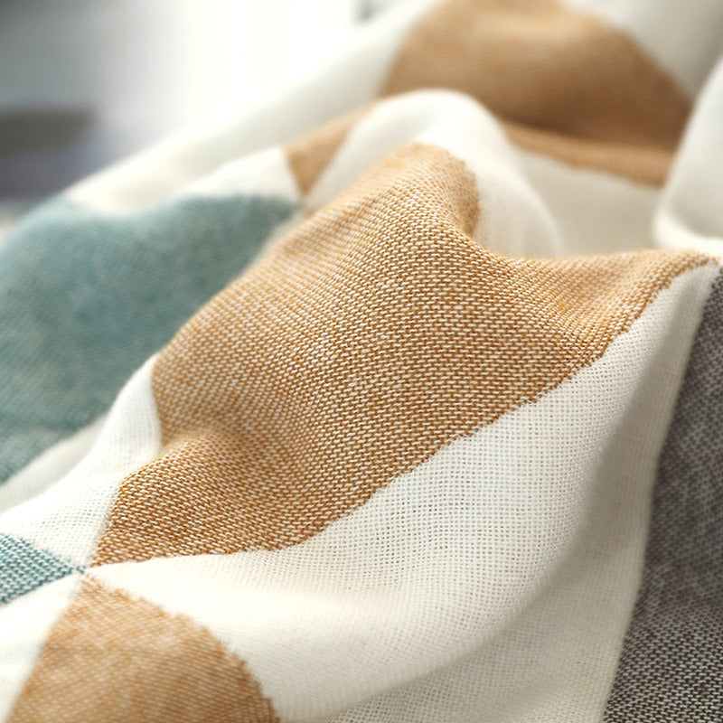 Double-Sided Cool Summer Pure Cotton Gauze Coverlet - Harmony Gallery