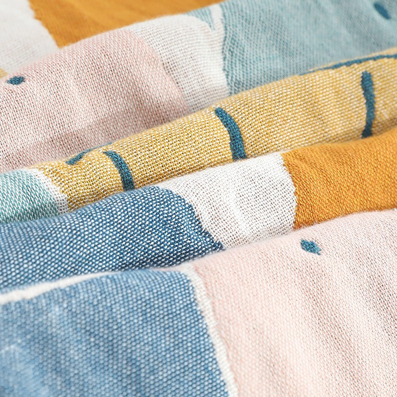 Six-layer Pure Cotton Summer Cool Ugly Cat Coverlet - Harmony Gallery