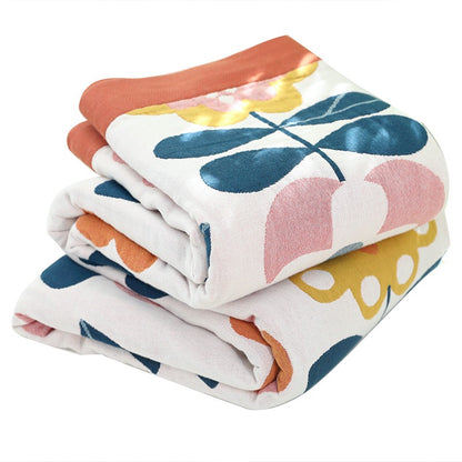 Soft Cotton Summer Cool Air Conditioning Floral Coverlet - Harmony Gallery