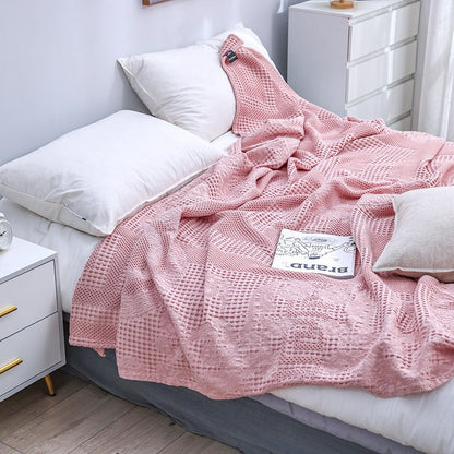 Waffle Summer Cotton Siesta Air Conditioning Coverlet - Harmony Gallery