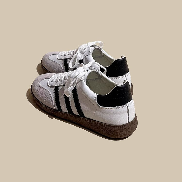 American Retro Dexun Flat Leather Sport Women's Shoes - Harmony Gallery