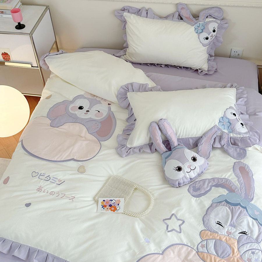 Disney Star Rabbit Four-piece Pure Cotton Cute Cartoon Bed Set - Harmony Gallery