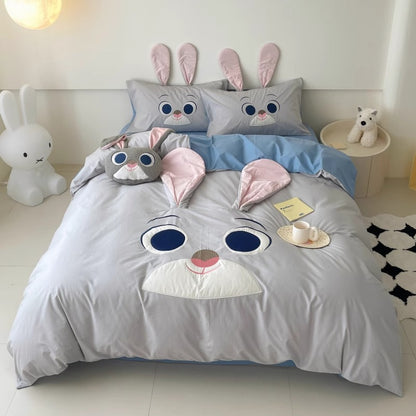 Disney Zootopia Judy Rabbit Washed Cotton Four-Piece Bed Set - Harmony Gallery