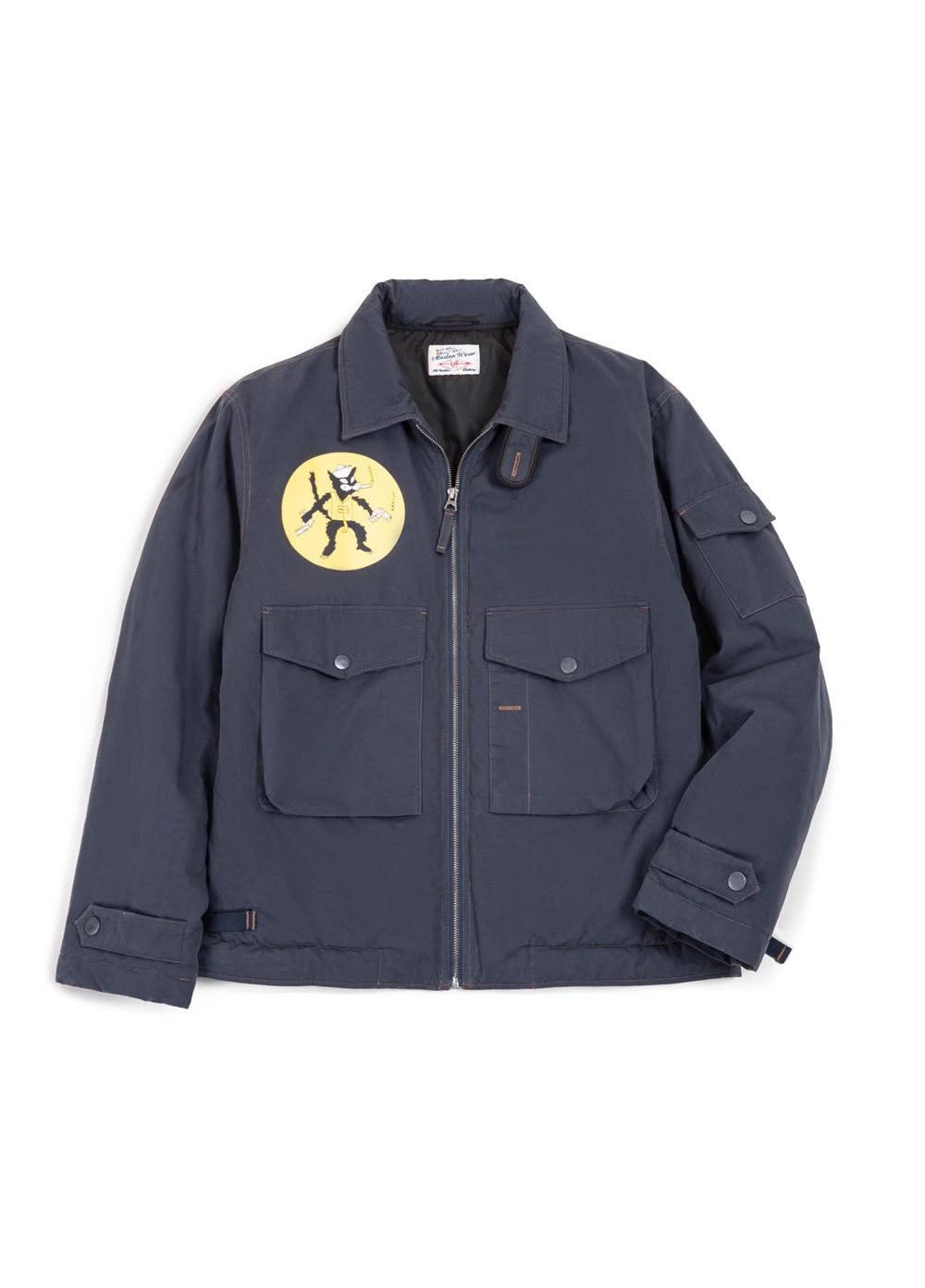 American Retro Black Cat Pilot Military Warm Winter Men's Jacket - Harmony Gallery