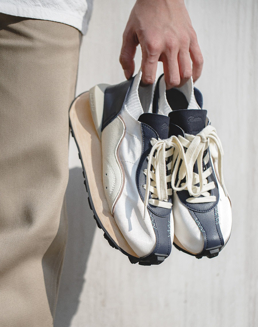 Breathable Retro Ice Silk Forrest Gump White Men's Sneakers - Harmony Gallery