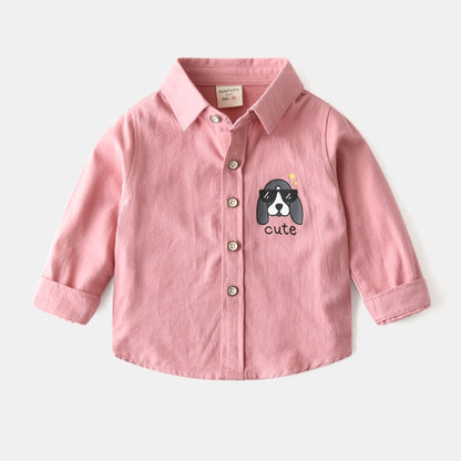 Long-Sleeved New Casual Cotton Lapel Spring Baby Boy's Shirt - Harmony Gallery