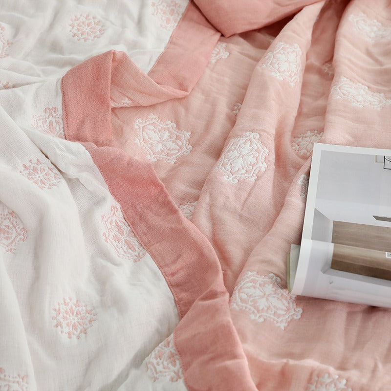 Eight-Layer Modern Pure Cotton Air-Conditioning Summer Coverlet - Harmony Gallery