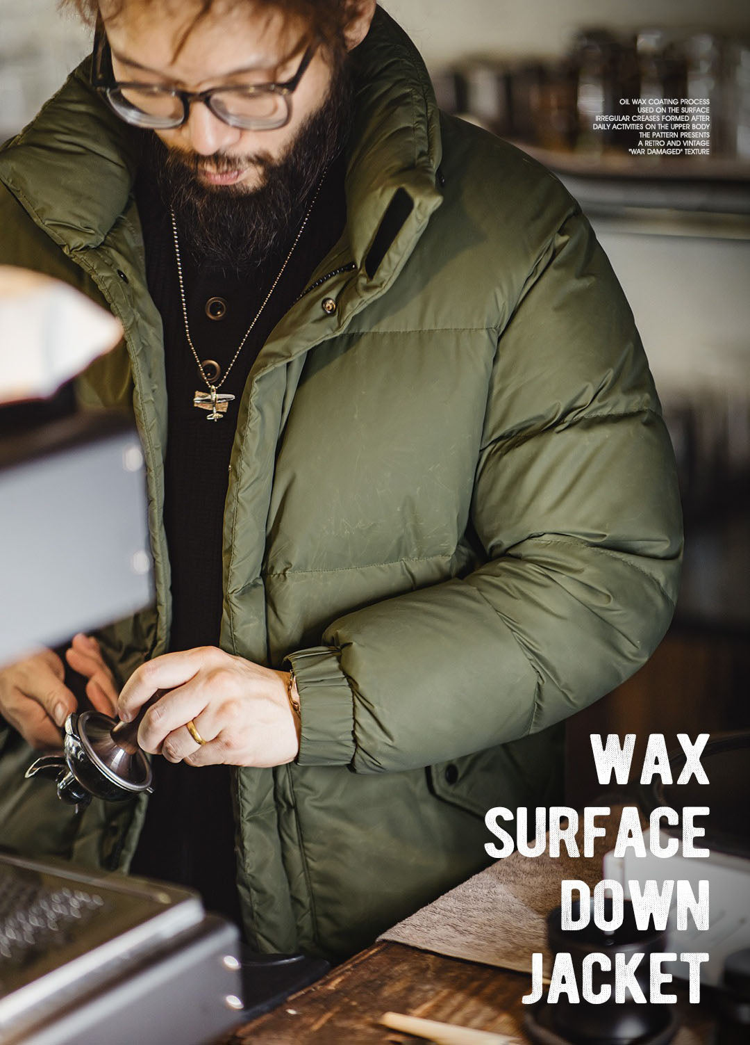 American Retro Oil Wax Down Removable Hood Thickened Men's Jacket - Harmony Gallery