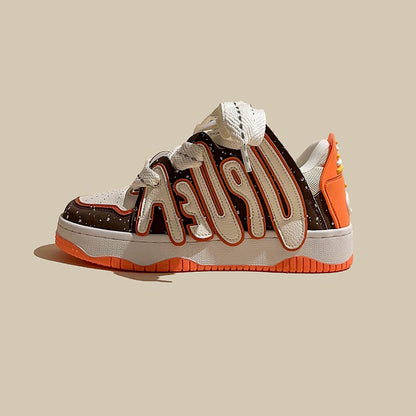 American Retro Skateboard Letters Street Sport Unisex Shoes - Harmony Gallery