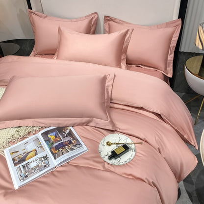 Light luxury Hotel Simple Double-Ply Pure Cotton Four-Piece Bed Set - Harmony Gallery