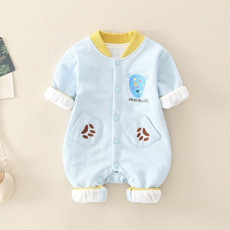 Autumn Newborn Hugging Cotton Baby Boy's Romper - Harmony Gallery