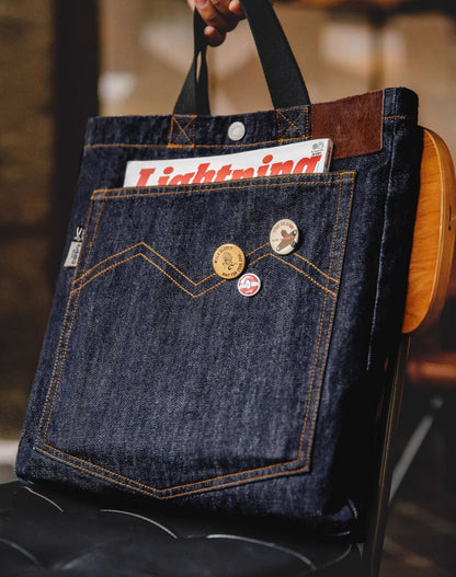 American Retro Denim One-Shoulder Crossbody Embroidered Men's Bag - Harmony Gallery