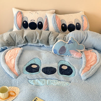 Disney Thickened Four-Piece velvet Fleece Winter Bed Set - Harmony Gallery