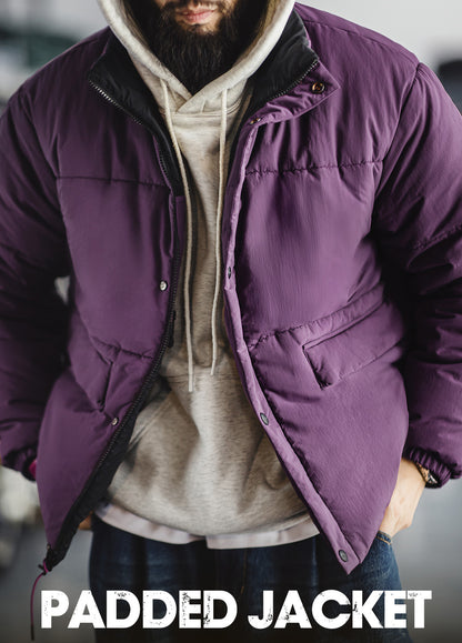 American Reversible Warm Mountain Thickened Cotton Coat Short Men's Jacket - Harmony Gallery