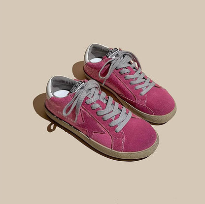 Leather Genuine Dirty Star Skate Sport Women's Shoes - Harmony Gallery
