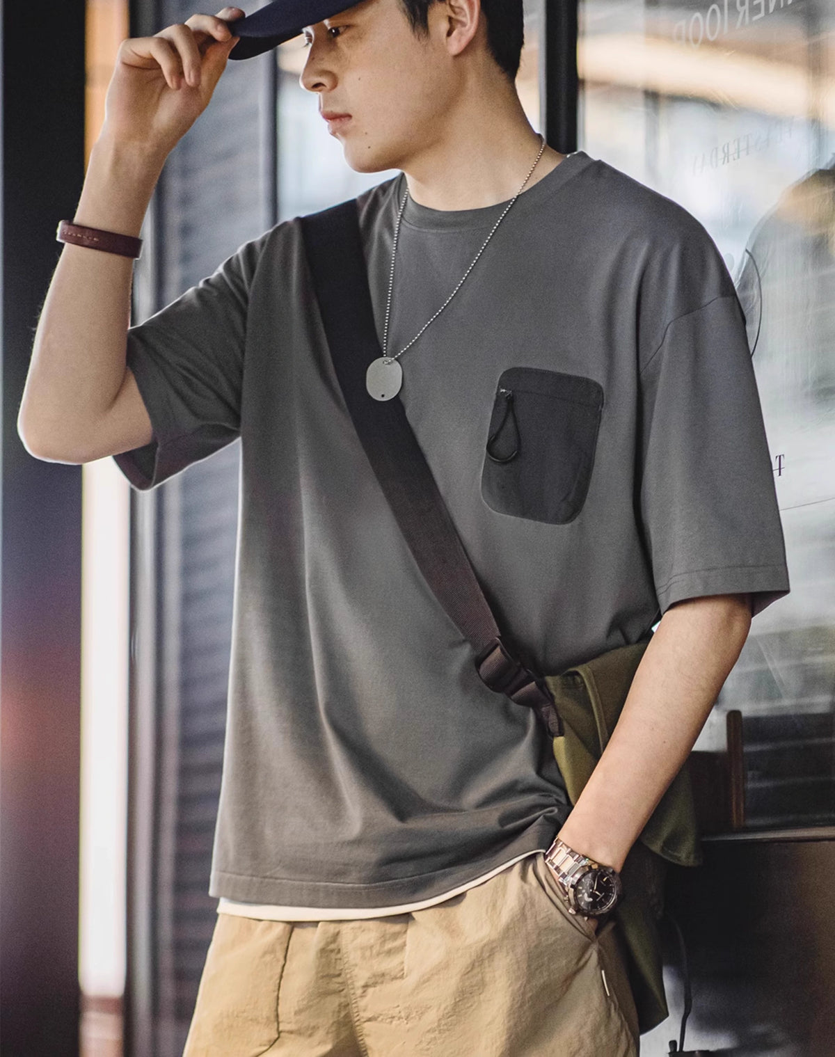 American Sorona Cool Breathable Antibacterial Half-Sleeved Men's T-Shirt - Harmony Gallery