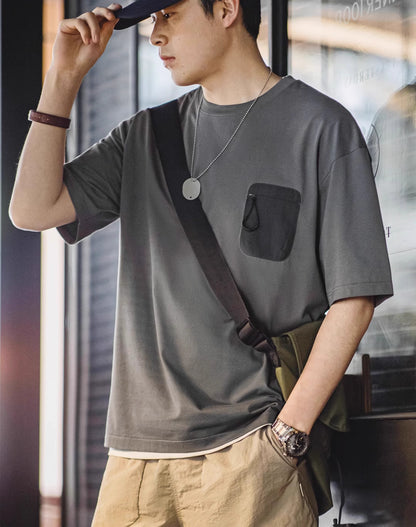 American Sorona Cool Breathable Antibacterial Half-Sleeved Men's T-Shirt - Harmony Gallery