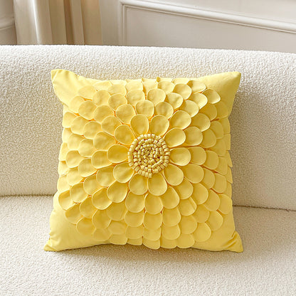 Vibrant Blossom Beauty 3D Floral Decorative Throw Pillows - Harmony Gallery