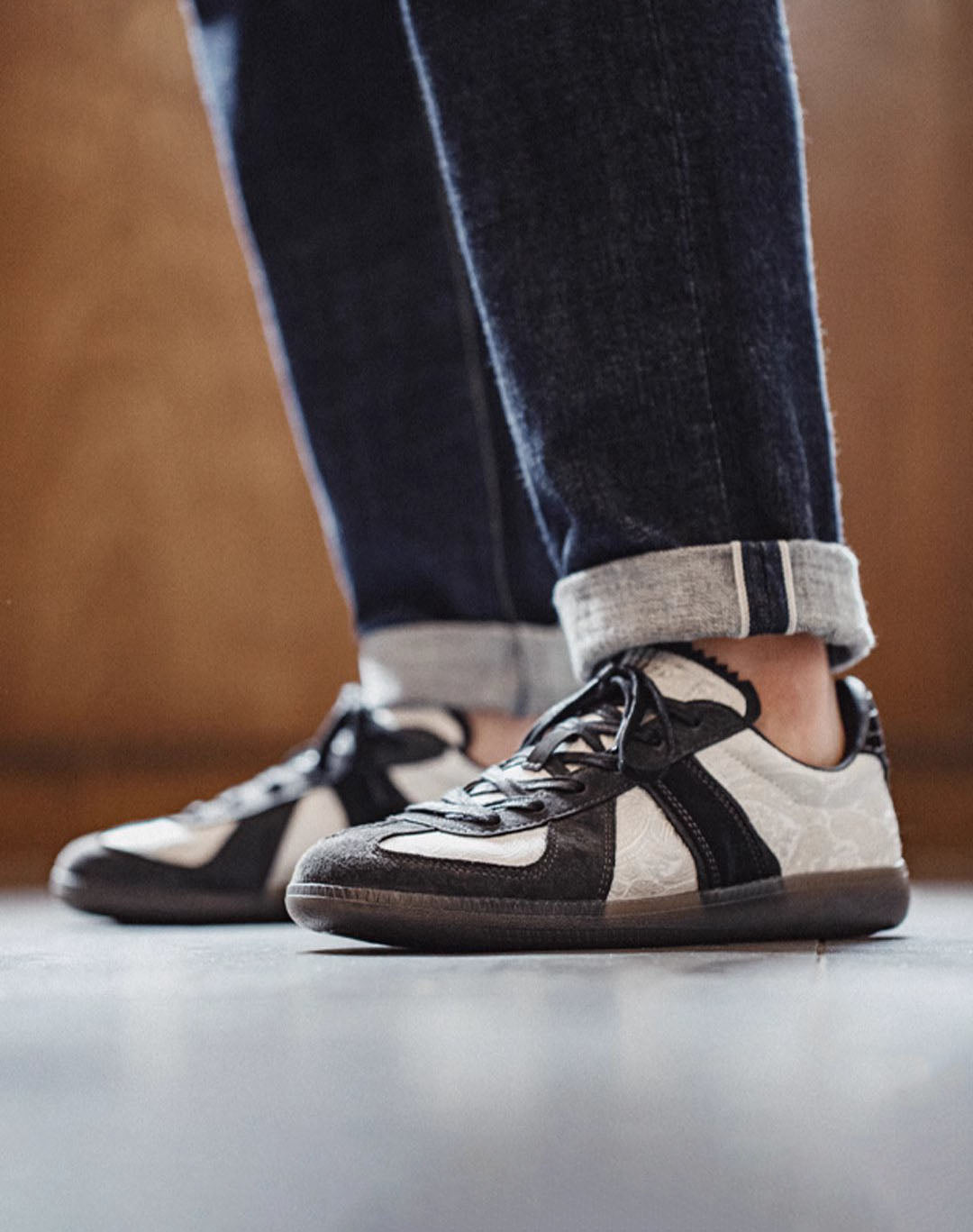 Silk German Retro Sports Versatile Flat Low-top Men's Casual Shoes - Harmony Gallery