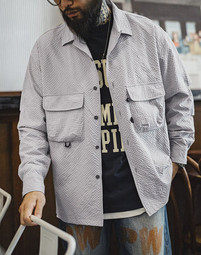 Workwear Mountain Free Ironing Anti-Wrinkle Pocket Thin Men's Shirt - Harmony Gallery