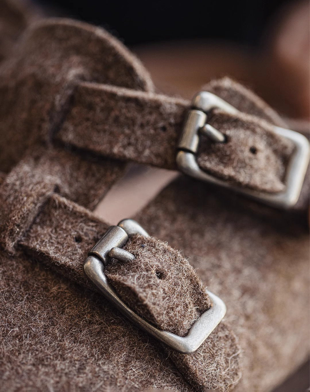 American Wool Felt Thickened Slip-On Outer Wear Cork Bottom Men's Sandal - Harmony Gallery