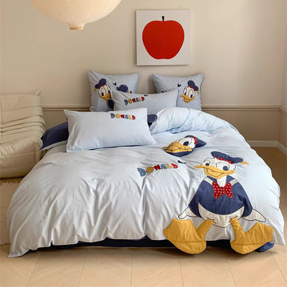 Disney Donald Duck Princess Daisy Washed Four-Piece Cotton Bed Set - Harmony Gallery